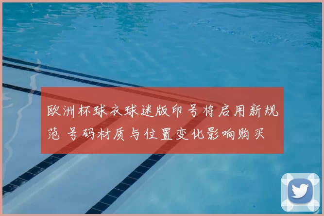 欧洲杯球衣球迷版印号将启用新规范 号码材质与位置变化影响购买