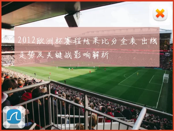2012欧洲杯赛程结果比分全表 出线走势及关键战影响解析
